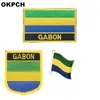 Distintivo patch bandiera Guinea-Bissau 3 pezzi un set di toppe per abbigliamento Decorazione fai da te PT0082-3