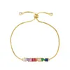 collane con ciondolo braccialetto con ciondolo arcobaleno ghiacciato per donna designer di lusso gioielli con collana in oro con ciondoli di diamanti colorati bling