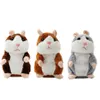 Cute 16cm Animal Cartoon Talking Hamster Plush Toys Kawaii Speak Talking Sound Record Hamster Talking Toy Children Christmas Gift RRA2255