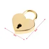 Heart Shape Vintage Старый Античный стиль Мини Archaize Безопасность детей Навесные Key Lock с ключом для сумки / маленький багаж / крошечный корабль бесплатно TNT
