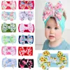 Ins printed Headbands baby Bow Flower Boutique Girls Bohemia Hair Accessories Kids headware Hairband FFA2878-1