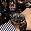 caijiamin-men VK 64 kronograf saatı Gül altın kabuk silikon kayış 5 ATM su geçirmez ışık pointer Montre de luxe izle