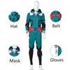 Boku meu não herói academia midoriya izuku deku traje de cosplay de roupa de batalha