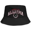 Alabama Crimson Tide para homens e mulheres Buckethat Styles Plain Bucket Baseballcap Football Logo Coconut Tree Core Smoke Mesh White 200z