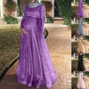 Muzułmańska Ciążowa Suknia Ciąża Fotografia Rekwizyty Długa Maxi Sukienka Photo Shoot Slim Fit Plus Size Loose Elegance Maternity Muzułmańskie sukienki