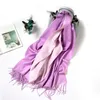Wholesale-double-sided new cashmere scarf women autumn and winter warm thick shawl scarf dual-use wholesale