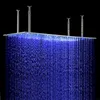 Светодиодный набор для душа в ванной комнате 500x1000 мм Большой дождевой душ панель термостатические смесители для душа с массажным корпусом Jets237u