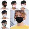 Maschera per valvola respiratoria in seta di ghiaccio Maschere regolabili anti-polvere per adulti Maschere PM2.5 per bambini Maschere protettive per bocca riutilizzabili a muffola 5 colori CCA12051