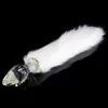 Fake Fox Fox Tail Glass anal plug Toys pour femme adulte masturbator gpot anus stimulateur en verre bouchon bouchon de la queue Y1907563803