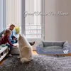 Cama para perros S-3XL para perros pequeños, medianos y grandes, cesta grande, casa para mascotas, fondo impermeable, suave, polar, cálido, cama para gatos, sofá, casa, 8 colores, 201225