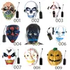 LED Light Mask Halloween Mask EL Glowing Horror Theme Cosplay EL Wire Masks Halloween Light up Costume Party Masks GGA2500