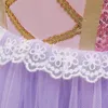 Le ragazze estive vestono i bambini Cosplay Sophia Rapunzel Abiti da principessa per la ragazza Paillettes Festa di compleanno Abito da sera Abbigliamento per bambini T1950066