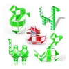 Creative Magic Snake Shape Toy Game 3d Cube Puzzle Twist Puzzle Toy Gift Random Intelligence Toys Educational Puzzle Magic b936