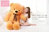 Giant Teddy Bear Kawaii Big 60 cm 80cm 100cm 120 cm Gevulde zachte pluche speelgoed Grote omhelzing beer children kinderen pop verjaardagscadeau