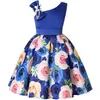 Vendita al dettaglio ragazze vestono estate San Valentino039s Day Rose stampato floreale Aline Princess Dress bambina abiti per bambini designer Christmas2833200