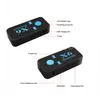 Auto bluetooth x6 muziekontvanger adapter 3.5mm jack draadloze handsfree car kit tf kaart lezer functie peren wit pakket