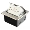 Aluminio EE. UU. Caja de piso GFCI Encimera Caja 15A / 20A Receptáculo Salida eléctrica Cargador USB Oro Plata Disponible