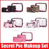 3 teile/satz Wasserdichte PVC Transparent Make-Up Tasche Frauen Reise Veranstalter Beutel Kosmetik Taschen Set Kits Necessaire Make Up Kulturbeutel