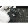 NEW VW Car Black Matte Leather Keychain Keyring Key Case Holder For R5927266