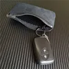 1x Matte Lederen sleutel tas portemonnee sleutel case cover houder met sleutelhangers voor Audi Rs