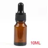 Wholesale Pure Amber Bottles 10ml Glass Dropper Bottles 768Pcs/Lot For 10ml E Liquid Essential Oil Cosmetic from Aligo Free DHL Shipping