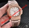 6 Styl Najlepsza Jakość Nowy Mężczyźni Automatyczny Zegarek Mechaniczny Ze Stali Nierdzewnej Sapphire Matte Case Limited Sport Silver Rose Gold