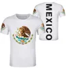 米国メキシコTシャツのロゴ無料カスタム名番号Mex Tシャツ国旗MXスペイン語メキシカンプリント写真服