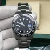 Najnowsze tarcza 3 Kolory zegarków Mężczyźni 116710 Niebieska czarna ceramiczna ramka Sapphire Automatyczny ruch GMT Limited Na rękę Jubileusz Master 40 mm