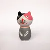 Cartoon dier hout tandenstoker houder unieke decoratieve case box opslag organizer panda cat varken groothandel zc0679