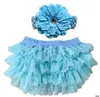 Baby Kläder Tjejer Tutu Pettiskirt Lace PP Shorts Briefs Toddler Fashion Bloomer Diaper Cover Boutique Ruffle Bread Pants Understöd BYP4592