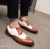 Scarpe Oxford da uomo in vera pelle di marca di marca Scarpe da uomo formali da uomo intagliate retrò in stile britannico