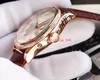 Watch Nen 5 Style 50515 50519 18K Rose Gold Black Dial 39mm Leather Strap Sapphire Mirror ST6 Automatic mechanical movement Fashion Mens Watches