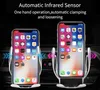 10W chargeur sans fil rapide serrage automatique support de voiture montage capteur intelligent charge pour iPhone Samsung téléphones universels