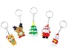 PVC Christmas Unicorn Keychain Men Women Designer Hallowmas Key Chains Designer Jewelry Friends Gifts Top Quality Free Frakt