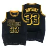 Lower Merion High School K. Bryant #33 Witblauw groen Black Retro Basketball Jersey heren ED Custom Number Name Jerseys