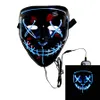 축제 파티 의상 크리스마스 크리스마스 XBJK1909를위한 LED Halloween Masks Glow Scary Light Up Cosplay Rave Mask