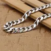 Cross Link Chain Necklaces 925 Sterling Silver Links 37 40 45 50 55 60 cm Gothic Punk Chains Necklace Handmade Designer Fine Jewelry Accessories Gifts for Men Women