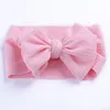 2019 New Infant Baby Oversized Bows Headband Kids 7inch Bowknot Headwrap Children Girls Wide Turban Headwrap Headwear 30pc/lot