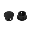 100 pièces bouchons en plastique noir bouchons de trou bouchons de pression 16mm x 20mm x 10mm