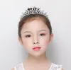 12pcs glitter coroas e tiara para meninas pérola de cristal headband casamento flor menina concurso decoração de cabelo festa de aniversário