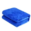 4pcs Cor Azul Cuidados Car Wash Polimento toalhas felpudas microfibra lavagem secagem toalha Forte Grosso Plush Poliéster Fiber Car pano de limpeza