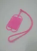 Silicone Phone Longes Neck Strap Mobile Phone Case Silicone Insert Card Cover Collier Sling Card Holder Straps Party Favor nouveau GGA2762