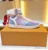 Lady Düz Casual Kadın Ayakkabı Seyahat Deri Dantel-Up Sneaker Harfler Kadın Ayakkabı 100% Inek Derisi Moda Platformu Erkekler Gym Koşu Yüksek Üst Boots Büyük Boy 35-41-42-45 US4-US11