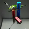 Mini Mini Mini portátil do tipo caneta chaleira de chaleira de vidro Bongas de óleo Burner Balking Slamters de água fumando fumando