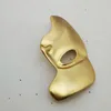 18 Karat vergoldet Metall Halbgesichtsmaske Brosche Hip Hop Style Gesicht Brosche Anzug Revers Pin Für Geschenk Party Hohe Qualität Schmuck