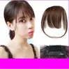 Sara femme filles pince en Shuangbin cheveux Bang 100 pince à cheveux humains en frange avant Bang Extension pince en morceau de cheveux 314CM9913222