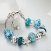 Brins perles magiques bleues 925 bracelet en argent étoile de mer tortue or comme cadeau de bijoux à bricoler soi-même