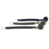 Utomhussäkerhetsskydd Black Monkey Fist Steel Ball Nyckelkedja för tjejcamping Självförsvar Lanyard Survival Broken Windows T5229177