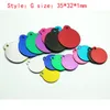 More 100 Styles Dog Tag Metal Blank Military Pet Dog Cat ID Card Tags Aluminum Alloy Army Dog Tags No Chain Mixed colors 100pcslo4568349