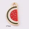 Fruit Emaille Hanger Aardbei Apple Pineapple Banaan DIY Hanger Kleurrijke Mode-sieraden Accessoires Emaille Drop Oil Fruit Accessoires